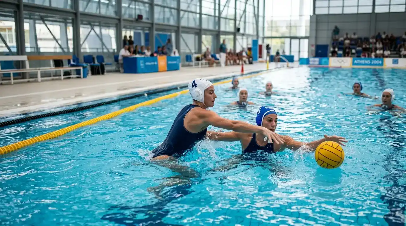 Piscina olimpica di Atene 2004 dove il Setterosa vinse l'oro