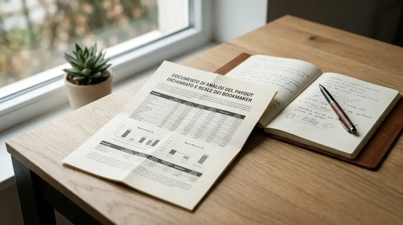 Documento di analisi del payout dichiarato e reale dei bookmaker