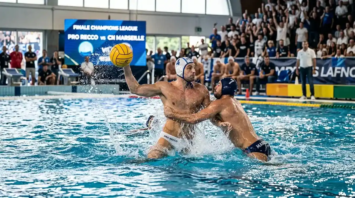 Finale di Champions League di pallanuoto con i campioni in vasca