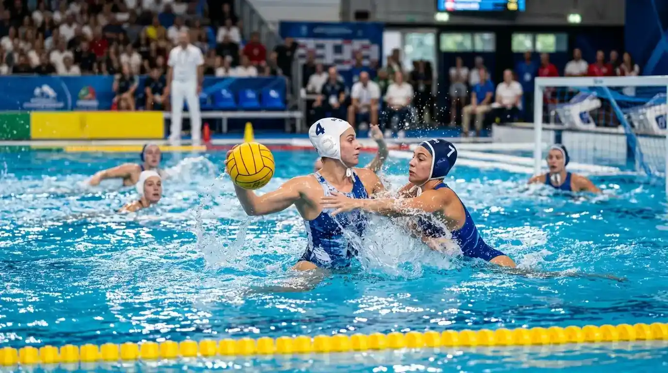 Partita di pallanuoto femminile ad alto punteggio dai Mondiali