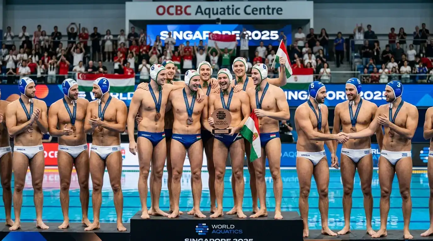 Ungheria e Grecia sul podio dei Mondiali di pallanuoto Singapore 2025