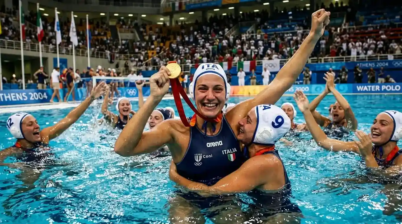 Setterosa e l'oro olimpico di Atene 2004 nella pallanuoto femminile
