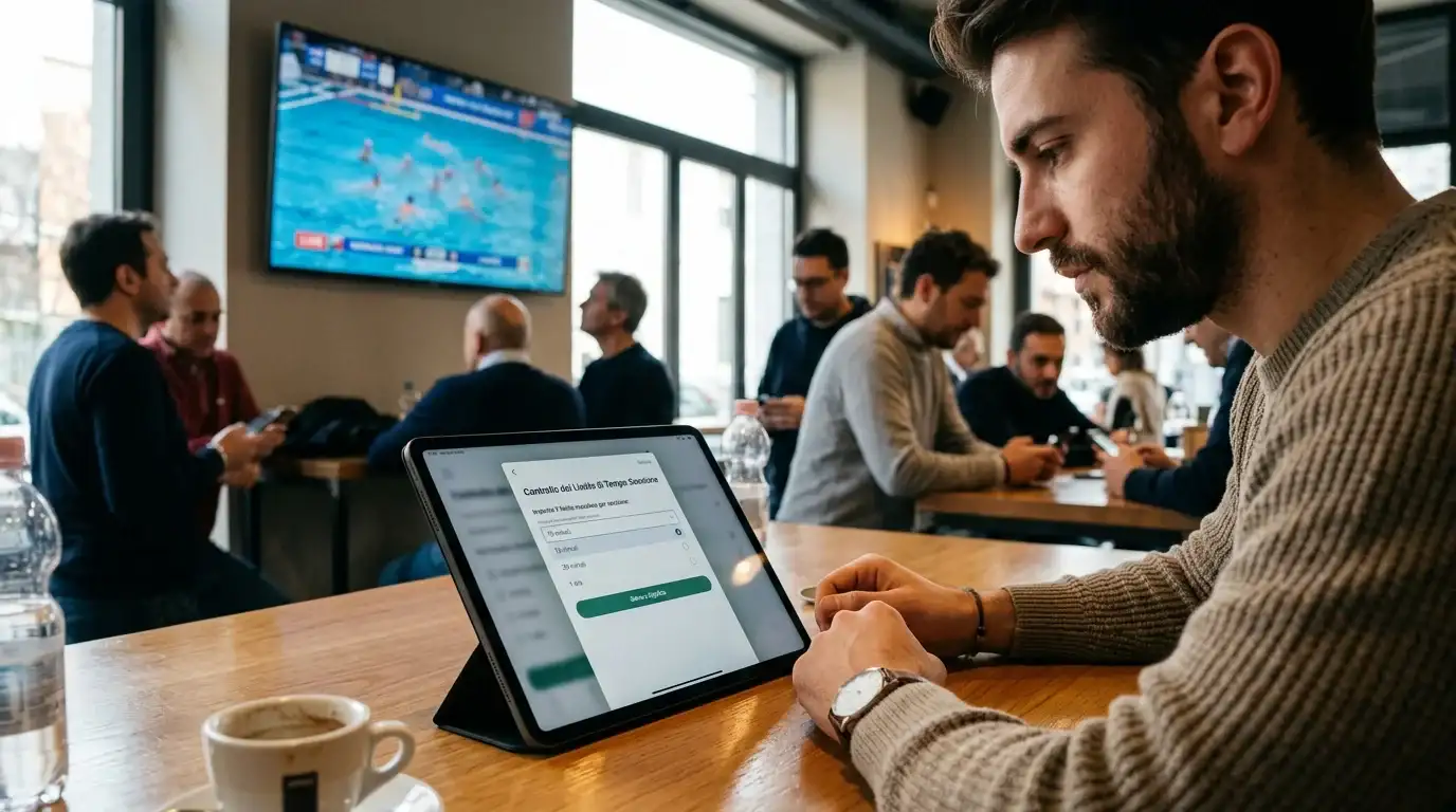 Controllo del limite di tempo per sessione su piattaforma scommesse