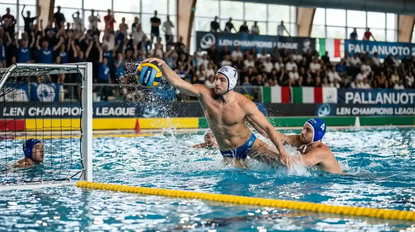 Match di Champions League di pallanuoto usato come esempio per il payout dichiarato